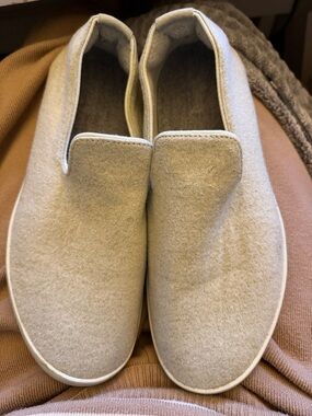 Allbirds Women Cream / Gray Wool Loungers Slip Up On Sneakers Flats Size 10